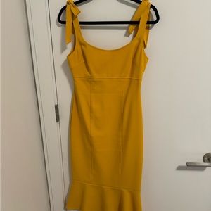 Marigold likely midi cocktail dress